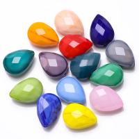 Fashion Glass Beads, Teardrop, polished, DIY, more colors for choice, 13x18mm, 10PCs/Bag, Sold By Bag
