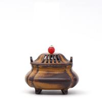 Traditional Ceramic Inserted Burner Incense Seat, Porcelain, plated, for home and office & durable, 120x110x100mm, Sold By PC