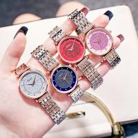 Women Wrist Watch, Tibetan Style, with Glass & Stainless Steel, japanese movement & for woman, more colors for choice, nickel, lead & cadmium free, 32*8mm, Sold By PC