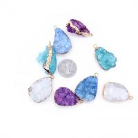 Ice Quartz Agate Pendant with Zinc Alloy fashion jewelry & DIY Sold By PC