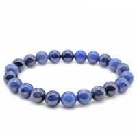 Gemstone Bracelets, Natural Stone, fashion jewelry & Unisex & different size for choice, blue, Sold Per Approx 6.2 Inch Strand