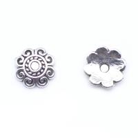 Tibetan Style Bead Cap, fashion jewelry & DIY, silver color, Sold By PC