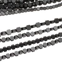 Magnetic Hematite Beads, Hexagon, Sold By Strand