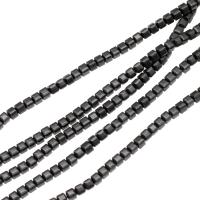 Magnetic Hematite Beads, Square, Sold By Strand