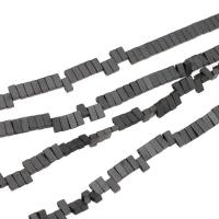 Magnetic Hematite Beads, Rectangle, Sold By Strand