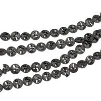 Magnetic Hematite Beads, Round, 12x3mm, Sold By Strand
