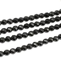Magnetic Hematite Beads, Round, polished, faceted, 10x10mm, Sold By Strand