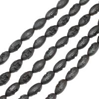 Magnetiske Hematite Beads, Magnetisk Hæmatit, poleret, facetteret, 15x12mm, Solgt af Strand