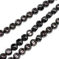 Perles hématite magnétique, Rond, poli, 10x8mm, Vendu par brin