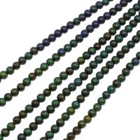 Magnetische Hämatit Perlen, rund, bunte Farbe plattiert, 6x6x6mm, verkauft von Strang