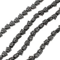 Magnetiske Hematite Beads, Magnetisk Hæmatit, poleret, 8x8x5mm, Solgt Per Ca. 16 inch Strand
