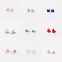 Porcelain Earrings, handmade, more colors for choice, 10mm, Sold By Pair