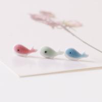 Polymer Clay Earring, Porcelain, handmade, more colors for choice, 10mm, Hole:Approx 2.3mm, 10PCs/Bag, Sold By Bag