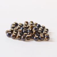 Polymer Ton Perlen , Porzellan, handgemacht, dunkle Kaffee-Farbe, 6mm, 50PCs/Tasche, verkauft von Tasche
