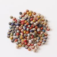 Polymer Ton Perlen , Porzellan, handgemacht, keine, 6mm, Bohrung:ca. 3mmmm, 50PCs/Tasche, verkauft von Tasche