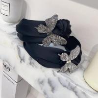 Hair Bands Cloth Butterfly for woman & with rhinestone Sold By PC