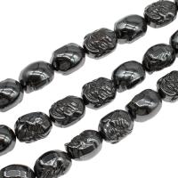 Magnetiske Hematite Beads, Magnetisk Hæmatit, poleret, 13x10x5mm, Solgt Per Ca. 16 inch Strand