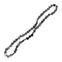 Perles hématite magnétique, coeur, poli, 6x6x4mm, Vendu par Environ 16 pouce brin