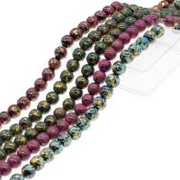 Perles hématite magnétique, hématite non magnétique, Rond, Placage coloré, plus de couleurs à choisir, Vendu par Environ 16 pouce brin