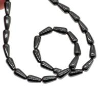 Magnetic Hematite Beads Teardrop polished Sold Per Approx 16 Inch Strand