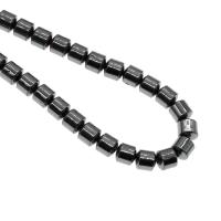 Magnetische Hämatit Perlen, Zylinder, poliert, facettierte, 8x8x8mm, verkauft per ca. 16 ZollInch Strang