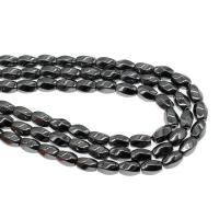 Magnetic Hematite Beads Ellipse polished twist Sold Per Approx 16 Inch Strand