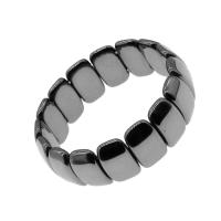 Magnetiske smykker Armbånd, Magnetisk Hæmatit, Square, poleret, 13x7x6mm, Solgt Per Ca. 23 cm Strand