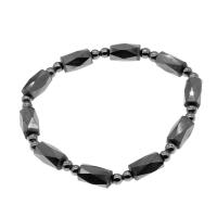 Bracelet Bijoux magnétiques, hématite magnétique, pilier, poli, 12x6x6mm, Vendu par Environ 23 cm brin