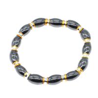 Magnetic Jewelry Bracelet, Magnetic Hematite, Column, polished, 12x7x7mm, Sold Per Approx 23 cm Strand