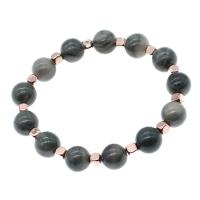Magnetic Jewelry Bracelet, Magnetic Hematite, Round, polished, 10x10x10mm, Sold Per Approx 23 cm Strand
