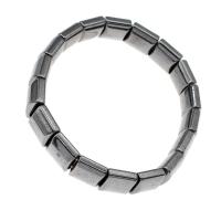 Bracelet Bijoux magnétiques, hématite magnétique, cadre, poli, 11x11x6mm, Vendu par Environ 23 cm brin