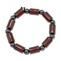 Magnetic Jewelry Bracelet, Magnetic Hematite, Column, polished, 13x9x9mm, Sold Per Approx 23 cm Strand