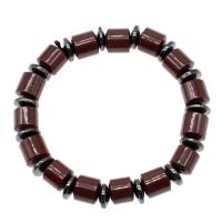 Magnetic Jewelry Bracelet, Magnetic Hematite, Column, polished, 8x8x8mm, Sold Per Approx 23 cm Strand