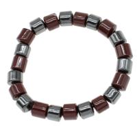 Magnetic Jewelry Bracelet, Magnetic Hematite, Column, polished, 8x8x8mm, Sold Per Approx 23 cm Strand