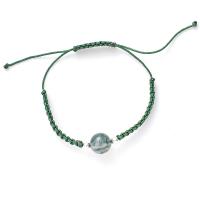 Bransoletka biżuteria agat, Koło, zielony, 6mm, sprzedane przez Strand