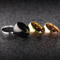 Titanium Steel Finger Ring, plated, more colors for choice, 11.50mm, 2PCs/Bag, Sold By Bag