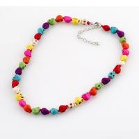 Fashion Turquoise Necklace, more colors for choice, 500mm, Sold By Strand