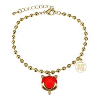 Stainless Steel smycken Armband, ROSTFRITT STÅL, plated, mode smycken & för kvinna, guld, 12.5x16mm,3mm, Såld Per 6.5 inch, 1.5 inch Strand