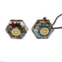 Gemstone Pendants Jewelry Natural Stone with Resin epoxy gel DIY nickel lead & cadmium free Sold By PC