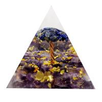 Natural Stone Pyramid Decoration with Resin Pyramidal epoxy gel nickel lead & cadmium free Sold By PC