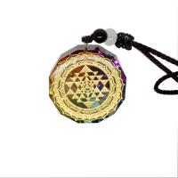 Gemstone Pendants Jewelry Resin with Sequins epoxy gel DIY multi-colored nickel lead & cadmium free Sold By PC