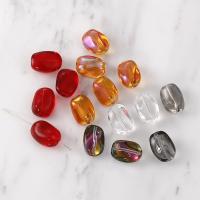 Perles murano faites à la main , cristal, Irrégulière, Placage, DIY, plus de couleurs à choisir, 15x10mm, 5PC/sac, Vendu par sac