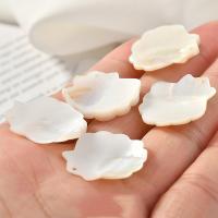 Pendentifs de coquillages blancs naturels, coquille, Placage coloré, DIY, blanc, 22x22mm, Vendu par PC