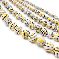 turchese sintetico perla, Cerchio, lucido, DIY & formato differente per scelta, Venduto da filo