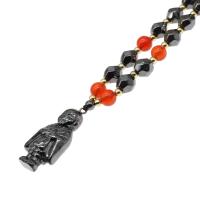 Magnetic Necklace, Magnetic Hematite, silver color plated, 43x20x11mm, Sold Per Approx 36 cm Strand