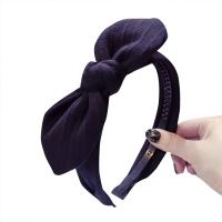 Hair Bands, Cloth, for woman & with ribbon bowknot decoration, more colors for choice, 150x170mm, Sold By PC
