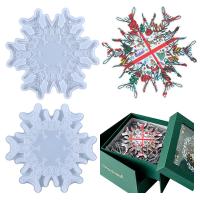 DIY Epoxy Mold Set Silicone Snowflake for DIY Coaster & Tray Casting Mold plated durable  Sold By PC