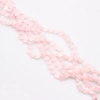 Natürliche Rosenquarz Perlen, Blume, poliert, DIY, Rosa, 12mm, 33PCs/Strang, verkauft von Strang