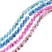 Perles hématites amagnétiques, hématite non magnétique, Rond, facettes, plus de couleurs à choisir, 8x7x7mm, Vendu par Environ 16 pouce brin