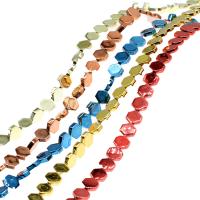 Perles hématites amagnétiques, hématite non magnétique, hexagone, plus de couleurs à choisir, 8x8x3mm, Vendu par Environ 16 pouce brin